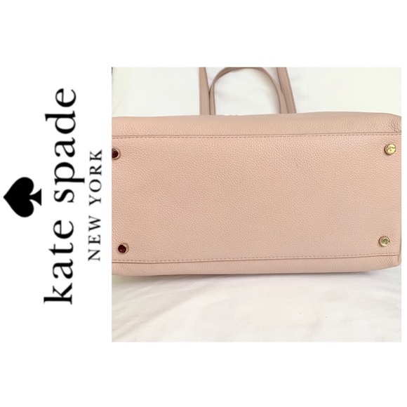 NWT Kate Spade genuine pebble leather logo tote - Picture 6 of 7